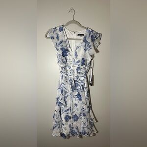 Tommy Hilfiger Blue Floral Mini Dress